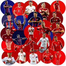 MATRICÁK KARAKTER MATRICA KERÉK LEWANDOWSKI LABDA MINTÁK 23EL matrica