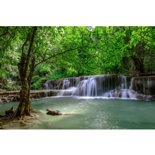  Matricás tapéta Cascada44 Vízesések a zöld erdőben, 250 x 150 cm tapéta, díszléc és más dekoráció