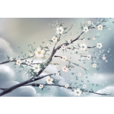  Matricás tapéta Cseresznyevirágok, Ázsiai művészet, 300 x 250 cm tapéta, díszléc és más dekoráció
