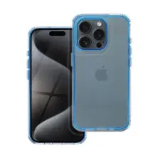  Matrix Apple iPhone 15 Pro Max hátlap tok kameravédő peremmel, kék tok és táska
