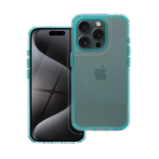 Matrix Apple iPhone 15 Pro Max hátlap tok kameravédő peremmel, zöld/menta tok és táska