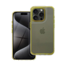 Matrix Apple iPhone 16 Pro hátlap tok kameravédő peremmel sárga tok és táska