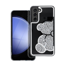 Matrix Teddy Bear Samsung A16 5G csillogó köves tok, ezüst tok és táska