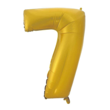 Mattel Arany 7-es Gold Mat szám fólia lufi 92 cm party kellék