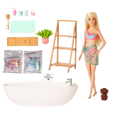 Mattel Barbie baba és fürdő szappanos konfettivel Szőke HKT92 barbie baba