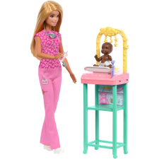 Mattel Barbie Carrier Gyermekorvos Barbie baba készlet (JCR72) barbie baba