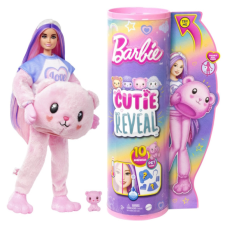 Mattel Barbie Cutie Reveal baba plüss jelmezben meglepetésekkel - Teddy maci (HKR04) barbie baba