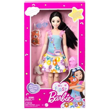 Mattel Barbie: első Barbie babám - fekete hajú baba 34cm (HLL22) (HLL22) barbie baba