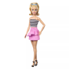 Mattel Barbie Fashionista 65. évfordulós baba fekete-fehér csíkos topban