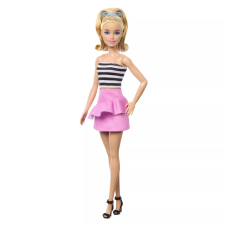 Mattel Barbie Fashionista 65. évfordulós baba fekete-fehér csíkos topban barbie baba