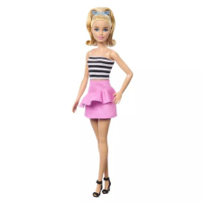 Mattel Barbie: Fashionista 65. évfordulós baba fekete-fehér csíkos topban (HRH11) (HRH11) barbie baba