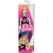 Mattel Barbie Fashionistas Barátnő baba - GRL PWR mintás ruhában (HPF78) barbie baba