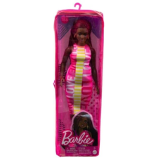 Mattel Barbie Fashionistas Barátnő baba - Love mintás ruhában, sötét bőrű barbie baba