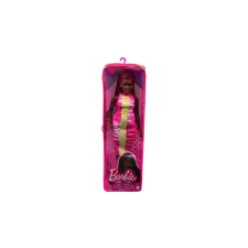 Mattel Barbie Fashionistas Barátnő baba - Love mintás ruhában, sötét bőrű (FBR37-HBV18) baba