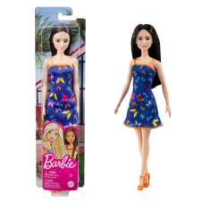 Mattel Barbie: Fekete hajú baba pillangó mintájú kék ruhában barbie baba