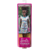 Mattel Barbie Fekete Karrier baba Fehér mintás ruhában - Tanár (616132)