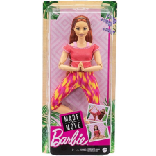 Mattel Barbie Hajlékony jógababa vörös hajjal piros felsőben barbie baba