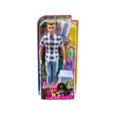 Mattel Barbie: Kempingező Ken baba kiegészítőkkel kockás ingben - Mattel baba
