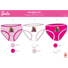 Mattel Barbie kislány bugyi - 3 darabos pamut bugyi