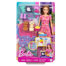 Mattel Barbie Kutyusos pizsiparti barbie baba