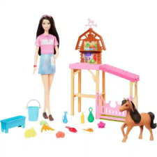 Mattel Barbie Mysteries lovarda pónilóval és babával barbie baba