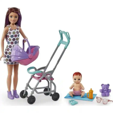 Mattel Barbie Skipper bébiszitter baba babakocsival barbie baba