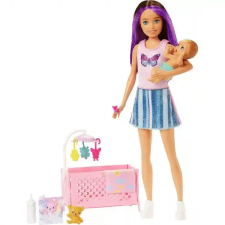 Mattel Barbie Skipper bébiszitter baba kisággyal barbie baba
