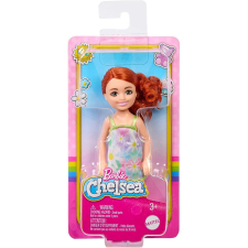 Mattel Barbie: Vörös hajú Chelsea baba színes ruhában - Mattel barbie baba