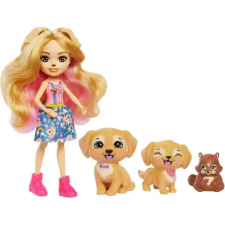 Mattel Enchantimals Gerika Golden Retriever baba és kutyus családja játékfigura