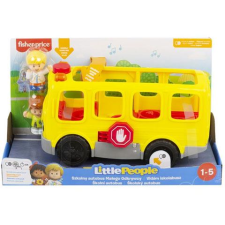 Mattel Fisher-Price: Little People - Vidám iskolabusz hanggal (GXR97) (GXR97) autópálya és játékautó