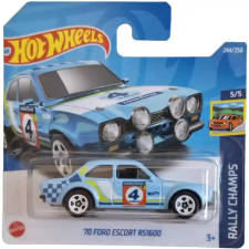 Mattel Hot Wheels '70 Ford Escort RS1600 kisautó autópálya és játékautó