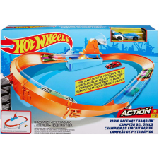 Mattel Hot Wheels: A villámgyors versenypálya bajnoka pályaszett (GJM75) autópálya és játékautó