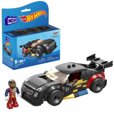 Mattel Hot Wheels Cadillac játékautó pilótával - Fekete autópálya és játékautó