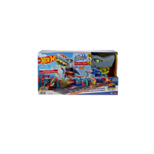 Mattel - Hot Wheels - Cápás autómosó játékszett (HTN82) autópálya és játékautó