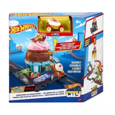Mattel Hot Wheels City: Alap pályaszettek - Ice Cream Swirl autópálya és játékautó