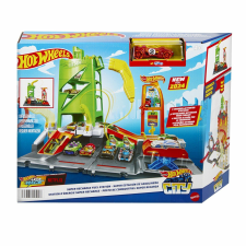 Mattel Hot Wheels City benzinkút autópálya és játékautó