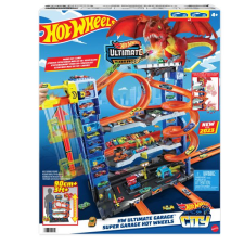 Mattel Hot Wheels City: Ultimate garázs 2023 autópálya és játékautó