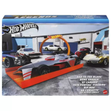 Mattel Hot Wheels: Legends kisautó szett - 6 db-os autópálya és játékautó