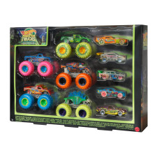 Mattel HOT WHEELS MONSTER TRUCKS GLOW IN THE DARK autópálya és játékautó