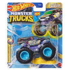 Mattel Hot Wheels Monster Trucks kisautó - Crate Danger autópálya és játékautó