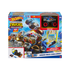 Mattel Hot Wheels Monster Trucks Live Aréna játékszett - Smash Race Challenge (HNB87-HNB89) autópálya és játékautó