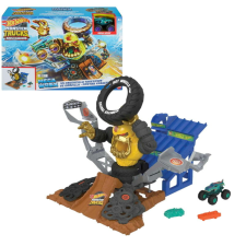 Mattel Hot Wheels Monster Trucks Mega Wrex autópálya játékszett kisautóval (174217) autópálya és játékautó
