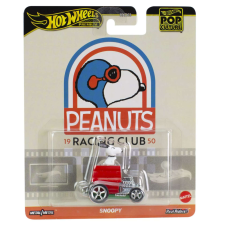 Mattel Hot Wheels Pop Culture - Peanus Racing Club Snoopy Fém kisautó autópálya és játékautó