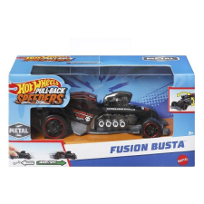 Mattel Hot Wheels Pull-Back Speeders gyűjthető kisautó - Fusion Busta autópálya és játékautó