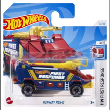 Mattel Hot Wheels: Runway Res-Q kisautó - kék autópálya és játékautó