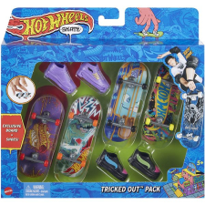 Mattel Hot Wheels Skates Fingerboard 4 db és cipő autópálya és játékautó