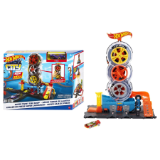 Mattel Hot Wheels - Super Twist Tire Shop (HDP02) autópálya és játékautó