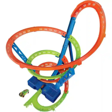 Mattel Hot Wheels szédületes ciklon motorizált autópálya kisautóval autópálya és játékautó