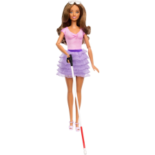 Mattel HRH17 Barbie Fashionistas baba rózsaszín fodros szoknyában (HRH17) barbie baba