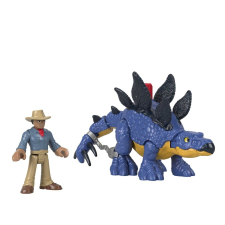 Mattel Imaginext Jurassic World Stegosaurus és Dr Grant figura játékfigura